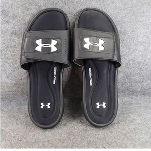 Under Armour Shoes Mens 11 Sandal Slides Ignite Comfort Adjustable Cushion Black